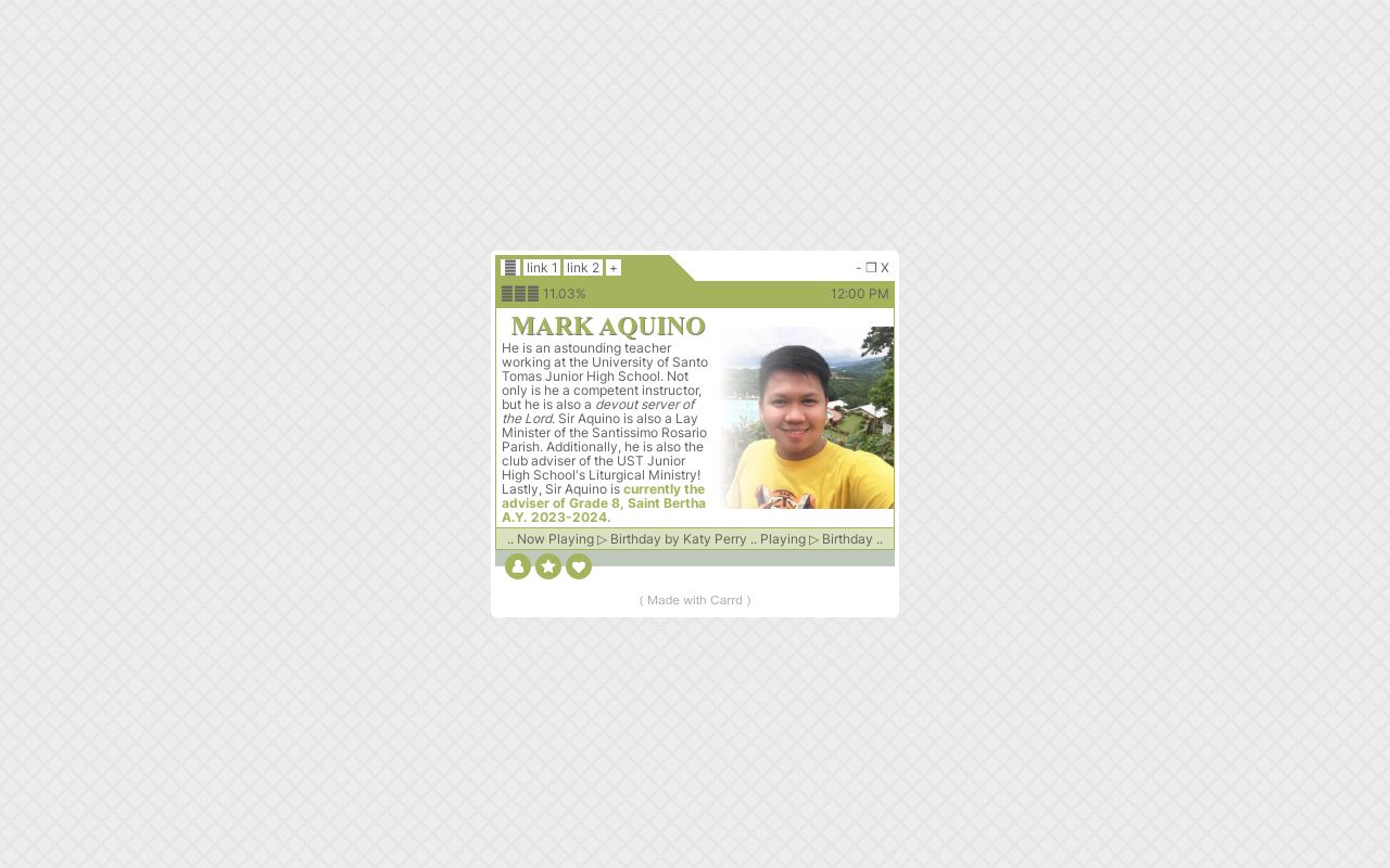 Sir Aquino’s Birthday Cardd